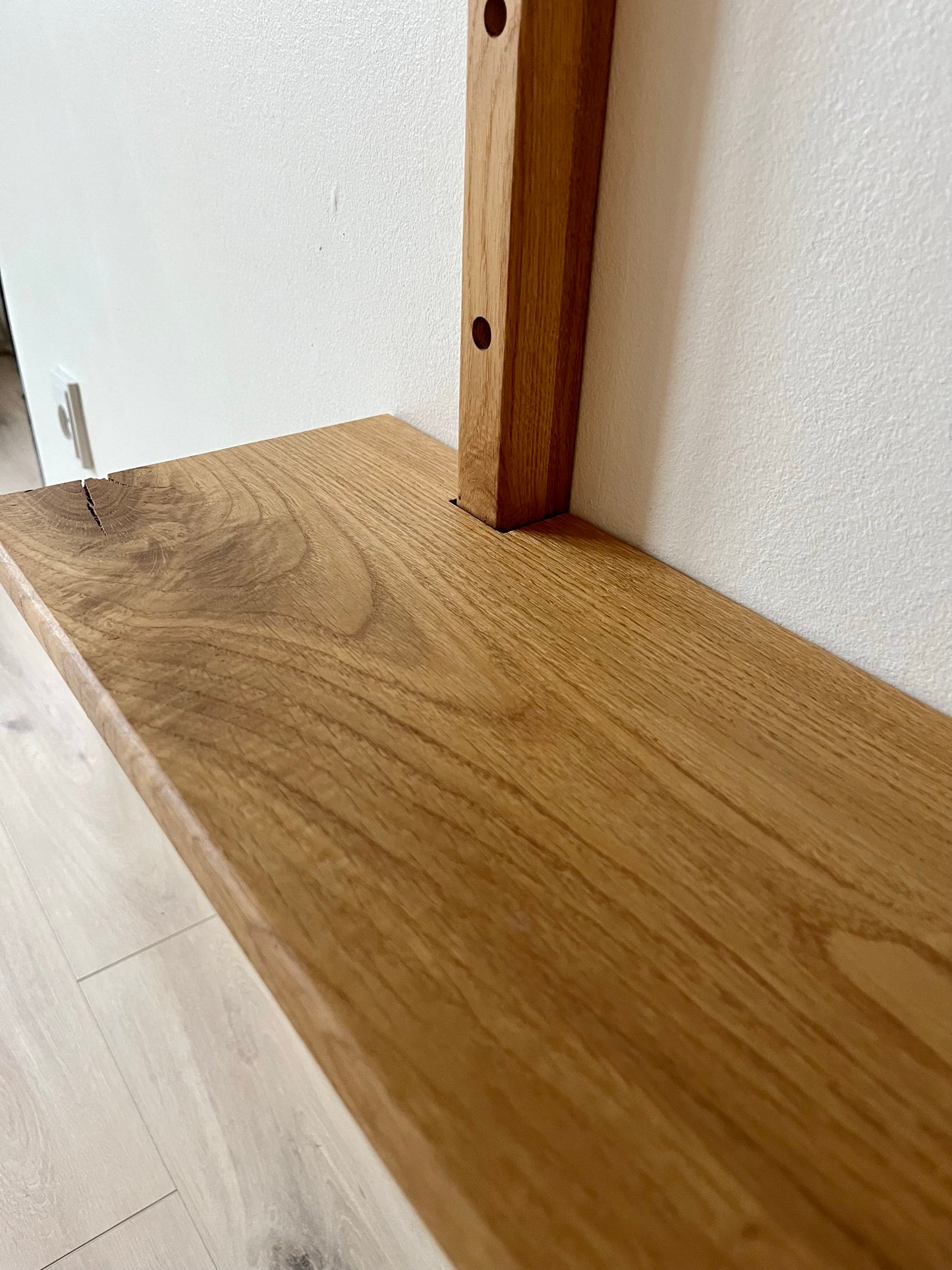 Ekstra hylde - Egetræs væghylde