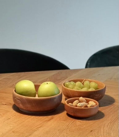 Skål set i Egetræ